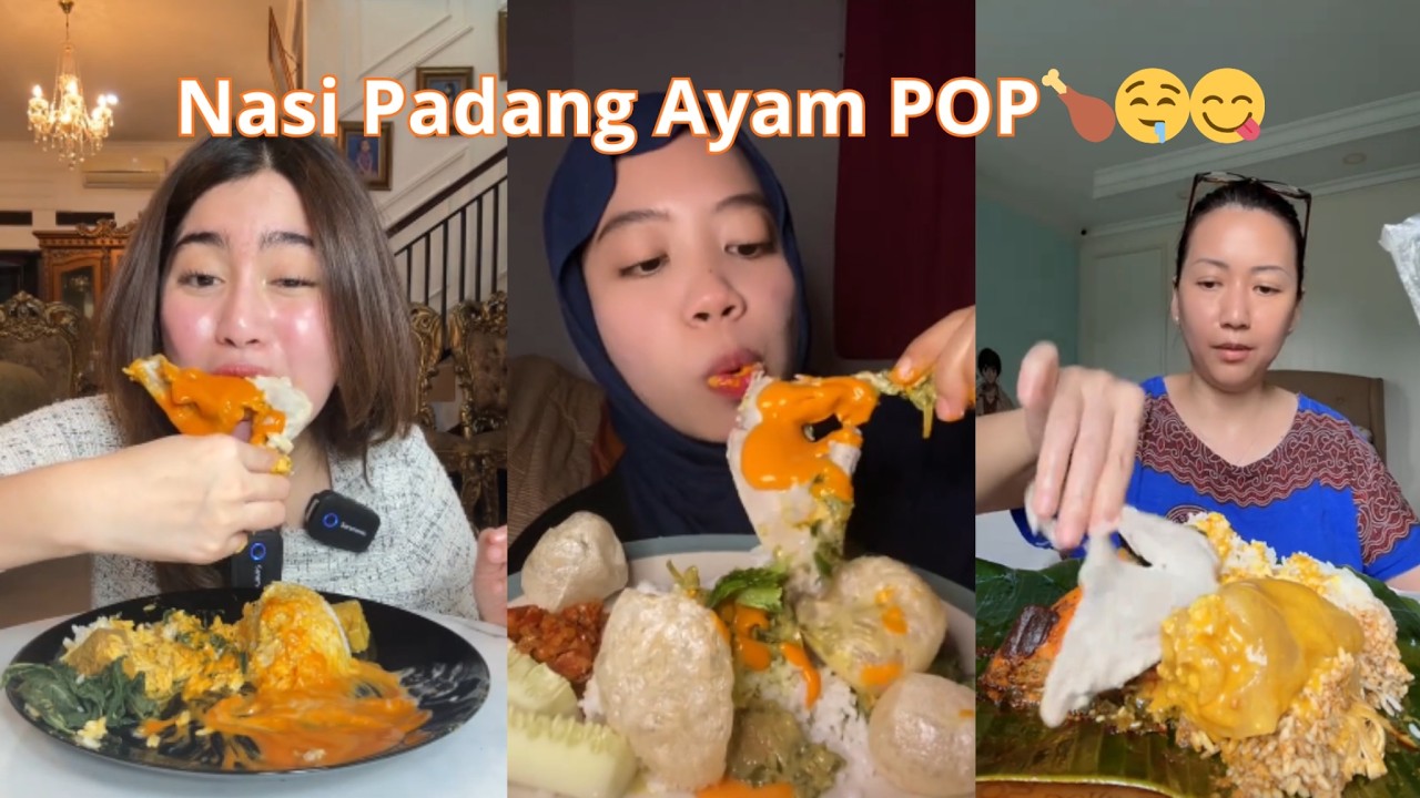 Kompilasi Mukbag Nasi Padang Ayam POP 🍗🤤🔥🌶️