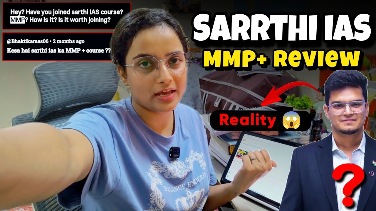 Реальность Sarrthi IAS MMP+ 2026 😱 | Честный обзор MMP+ 🤯 | Видеоблог аспиранта UPSC 📚✨ | 