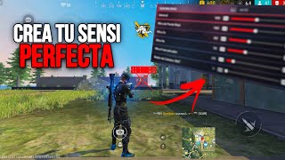 Cómo CREAR tu PROPIA SENSIBILIDAD en Free Fire (PEGA TODO ROJO) 🔥