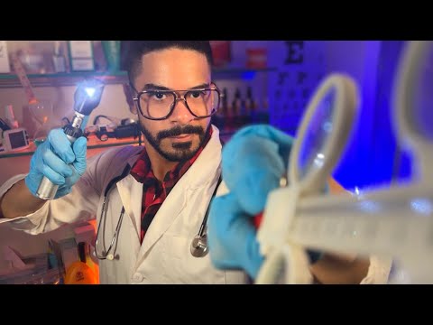 ASMR Doctor Cranial Nerve Exam ADHD Focus On Me Medical Roleplay Light Eye Ear Exam hearing Test