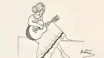 رسم بنت ماسكه جيتار Mp3