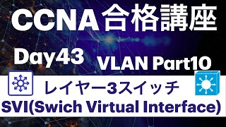 ＃43【CCNA合格講座】L3スイッチとSVI(Switch Virtual Interface)