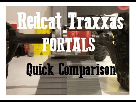 Redcat vs Traxxas Portal Axle ground clearance comparison