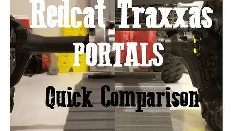 Redcat vs Traxxas Portal Axle ground clearance comparison