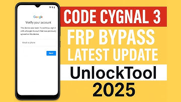 Code Cygnal 3 FRP Bypass Latest Update | UnlockTool 2025 Easy Method