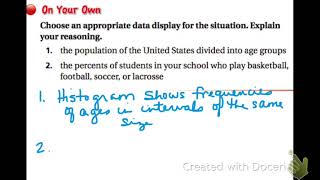 Math 9.4 Choosing a Data Display