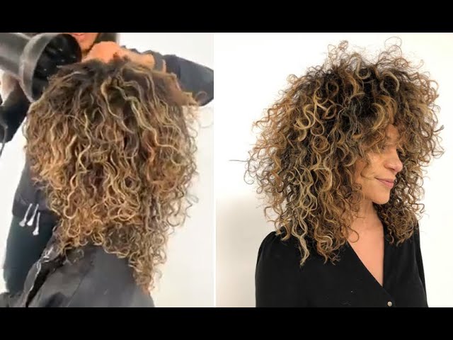 How to cut Long Round Layers Haircut on Curly Hair - thptnganamst.edu.vn