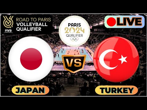 日本女子対トルコ女子ライブバレーボール || FIVB オリンピック 2023 予選 | オリンピック女子