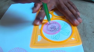 How many rotations did the pen make in total? Simple Spirograph Design Ruler।। Spirograph Design।।