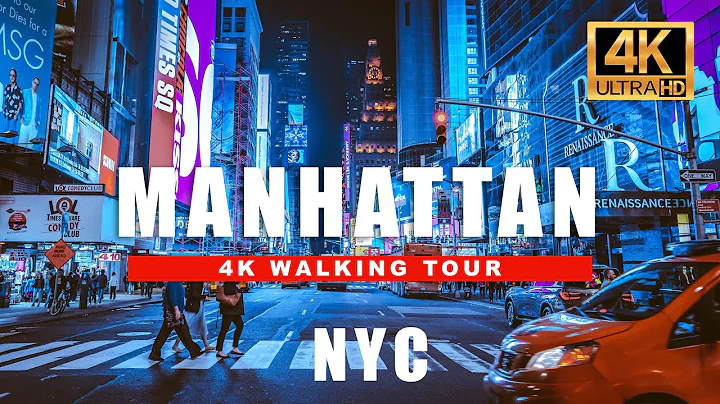 🇺🇸 Night Walking Walking Tour - NYC Manhattan, Mid Town, Times Square [4K HDR - 60fps]