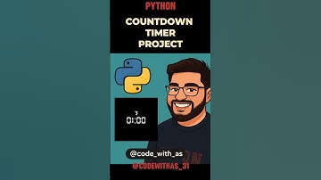 Countdown Timer Python | Python Project |  @codewithas_31  #shorts #viral #youtubeshorts