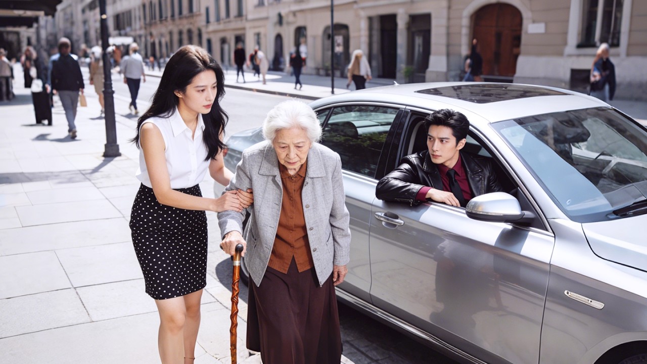 Girl helps old lady. Grandma sends her a hot husband！His black card's all hers.
