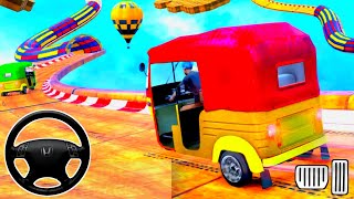 Tuk Tuk Rickshaw 3D Stunt: Auto Stunt Games 2021 -New Level Game #1 -Extreme TukTuk 3D Stunt Driving screenshot 3