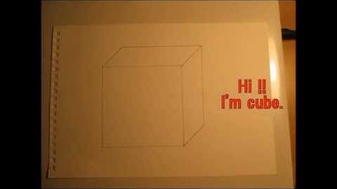 A cross section of cube 03  - cutting  by a plane parallel to opposing face diagonals..