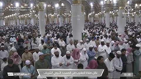 صلاة المغرب للشيخ محمد برهجي من المسجد النبوي الشريف 21 ربيع الأول 1447 من سورة الحشر 