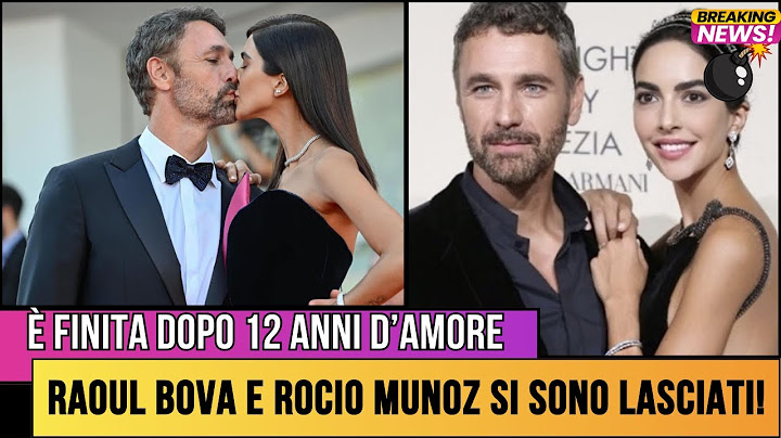 ADDIO TRA RAOUL BOVA E ROCIO MUNOZ MORALES: LA VERITÀ DIETRO LA ROTTURA