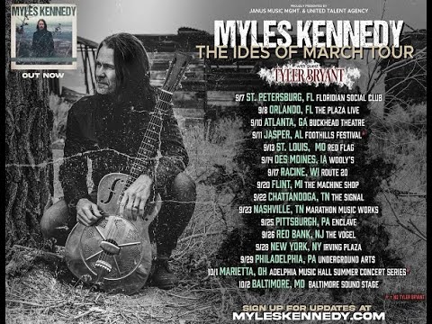 Myles Kennedy announces U.S. tour for solo album, The Ides Of March and Tyler Bryant support!