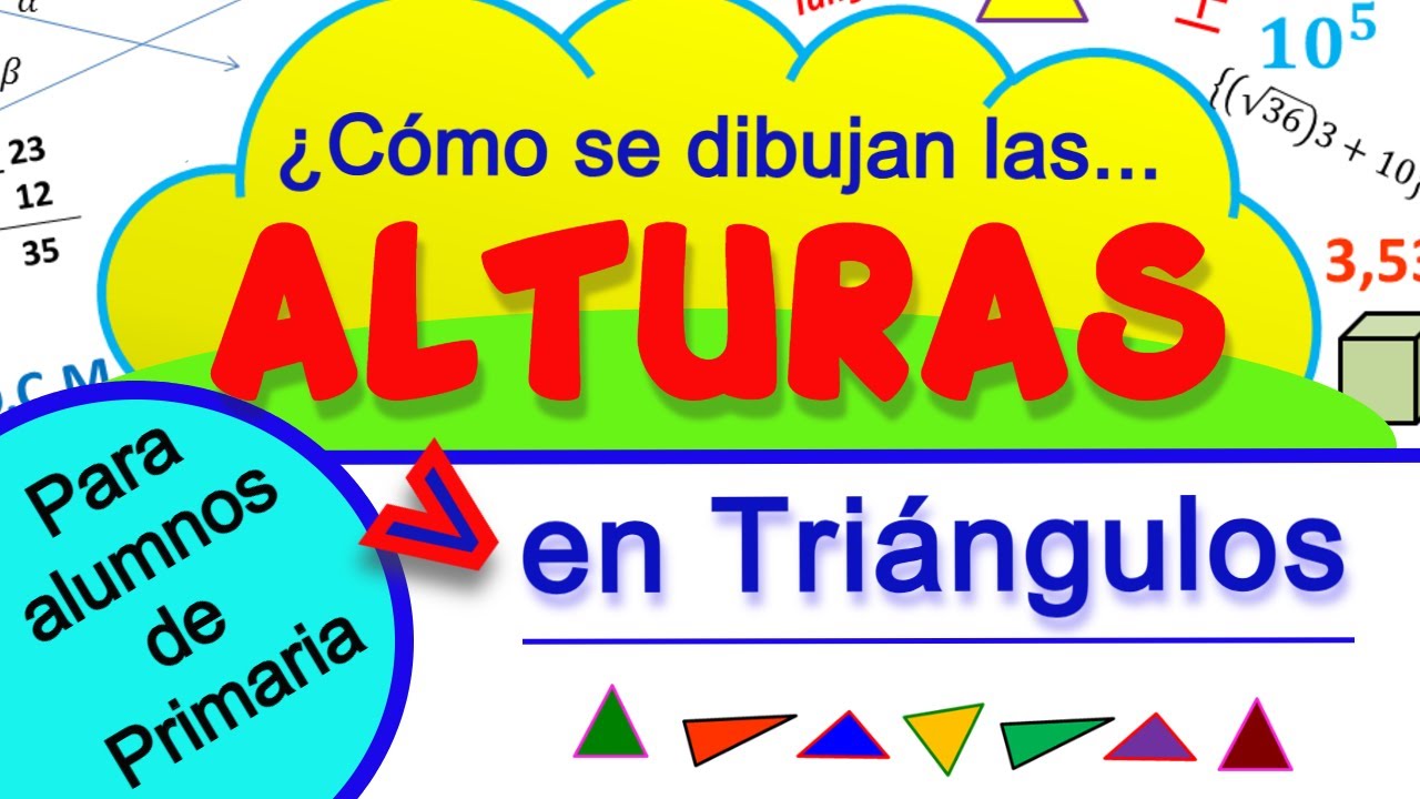 ¿Cómo dibujar las ALTURAS DE LOS TRIÁNGULOS?