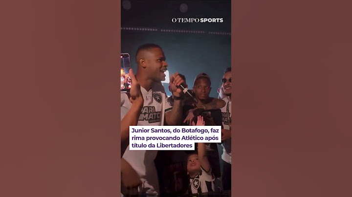 Junior Santos, do Botafogo, faz rima provocando o Galo após título na Libertadores #botafogo #galo