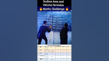 Surface area and volume formulas | Class 10 Maths | Maths Challenge #shorts #short #trending  #fun