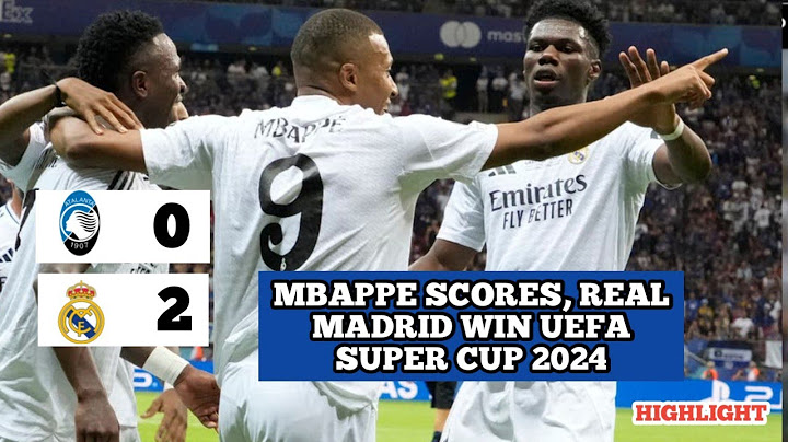 Mbappe Debut And Scores As Real Madrid Win UEFA SUPER CUP | Full Highlights #realmadrid #atalanta