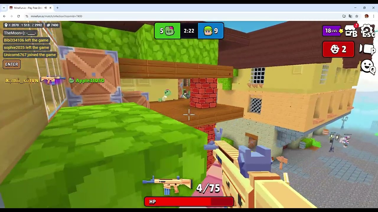 MineFun io   Play Zombie