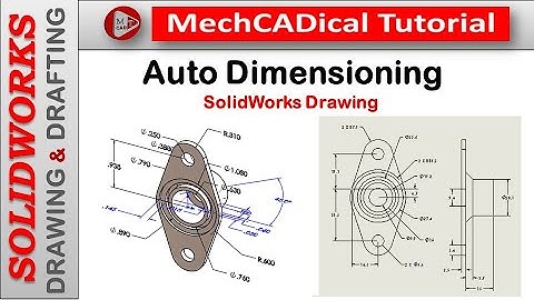 Auto Dimensioning in SolidWorks Drawings - To Save Time In SolidWorks