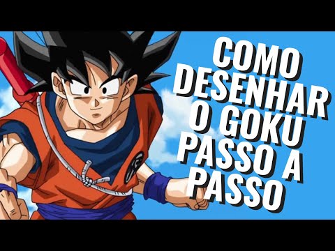 Desenho do goku realista.Como video no meu canal abiezer art