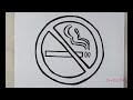 drawing of no smoking step by step | artistica
