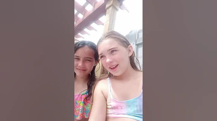 Me and my friend lani at the pool