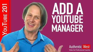 How to add a YouTube Manager