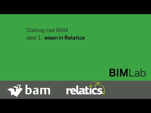 BIM Lab #10 part 1: Eisen in Relatics