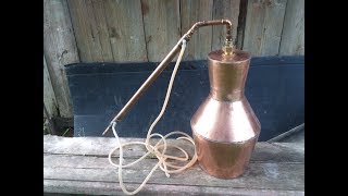 Самодельный медный перегонный куб. Kentucky style self made copper moonshine pot still. How to build