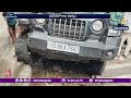మీర్పేట్లో కారు బీభత్సం | ఇద్దరు అన్నదమ్ములకు తీవ్ర గాయాలు
