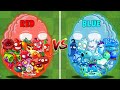 PvZ2 Team RED vs Team BLUE - Who Will Win? Plant Vs Plant.