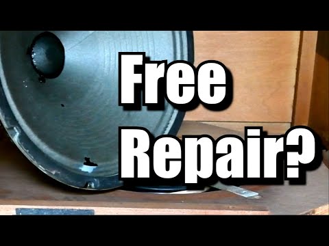 DIY guitar speaker repair using household items?