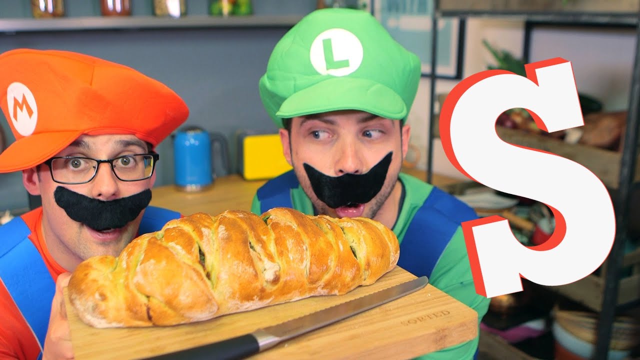 Super Mario Bros Spaghetti Sandwich Recipe | Sorted Food