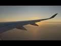 BEAUTIFUL Sunrise Cathay Pacific A350-900 Landing into Hong Kong International Airport