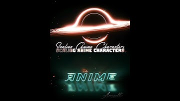 SCALING RANDOM ANIME CHARACTERS #anime #shorts