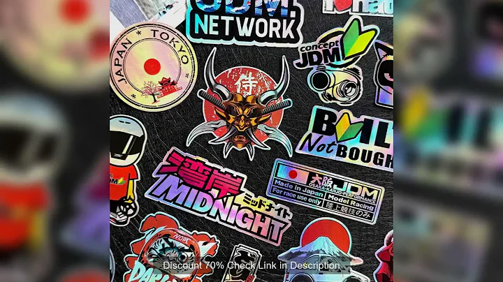 40PCS/Lot laser Rainbow Random Motorcycle Stickers Car Moto Bike Helmet Fuel Tank JDM Logo Accessori