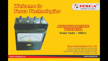 Wattmeter - Analog Portable - Single Phase - Tesca 20011