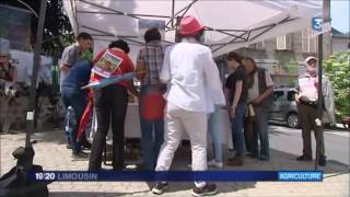 FR3 Limousin /Ferme- Usine des 1000 Veaux / Rassemblement devant la Préfecture de la Creuse