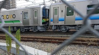 JR北海道H100系＋JR東日本GV-E400系甲種輸送　通過