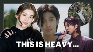 RM 'Wild Flower (w/ youjeen)' MV REACTION // This is some HEAVY stuff!