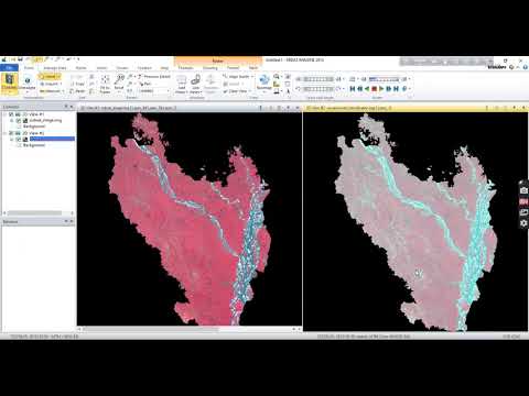 How to connect and sync two layer in ERDAS Imagine || Remote Sensing tutorials.