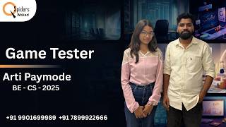 A BE - CS candidate has successfully secured a GAME TESTER Placement!