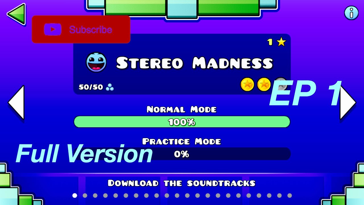 EP 1 Full Ver Geometry Dash - YouTube