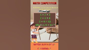 Math Riddle: Can You Solve the Mystery of the Missing Number?#shorts #puzzle