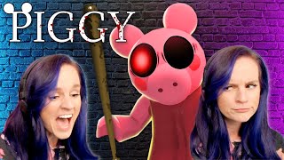 Playing Roblox PIGGY First Time Alone - NOOB MOM