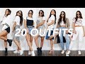 20 ways to style a WHITE T-SHIRT | spring outfit ideas